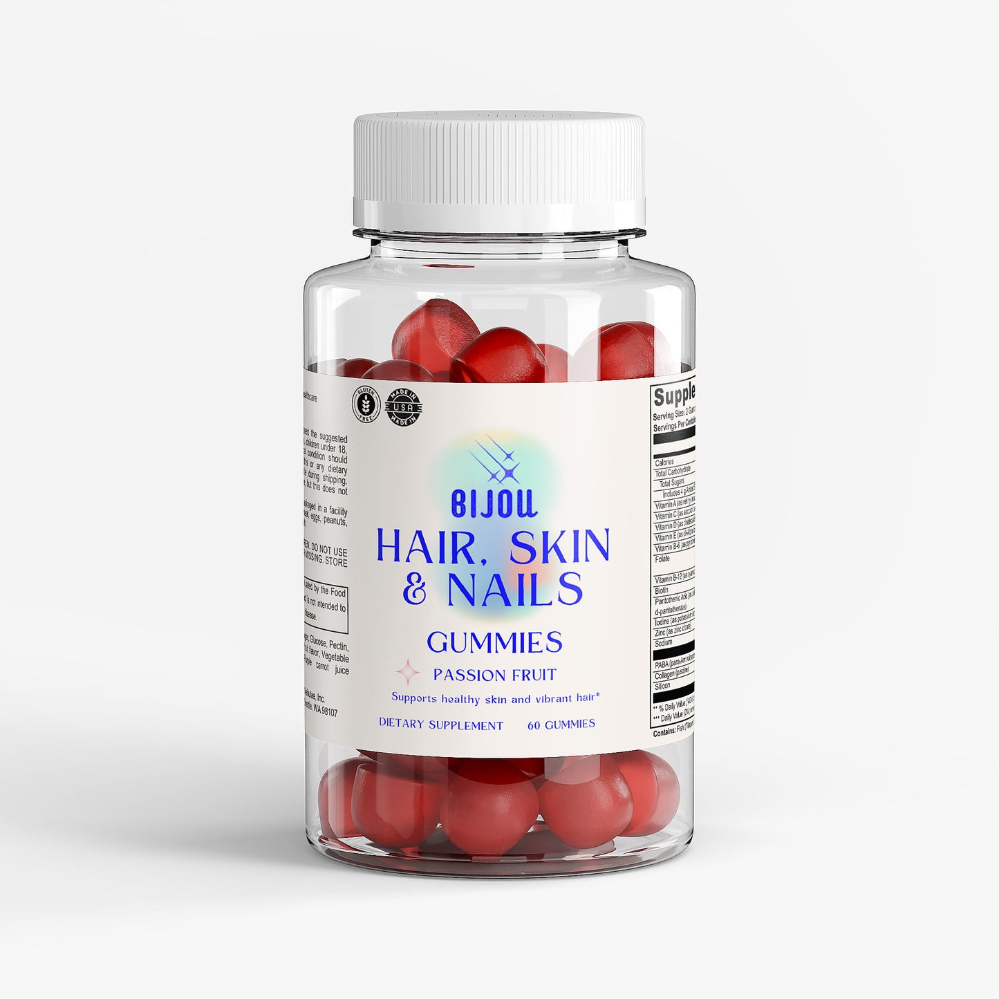 Hair, Skin & Nails Gummies — Passion Fruit